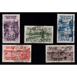 1948 SAAR - AFA 256-60 - Komplet sæt - Stemplet